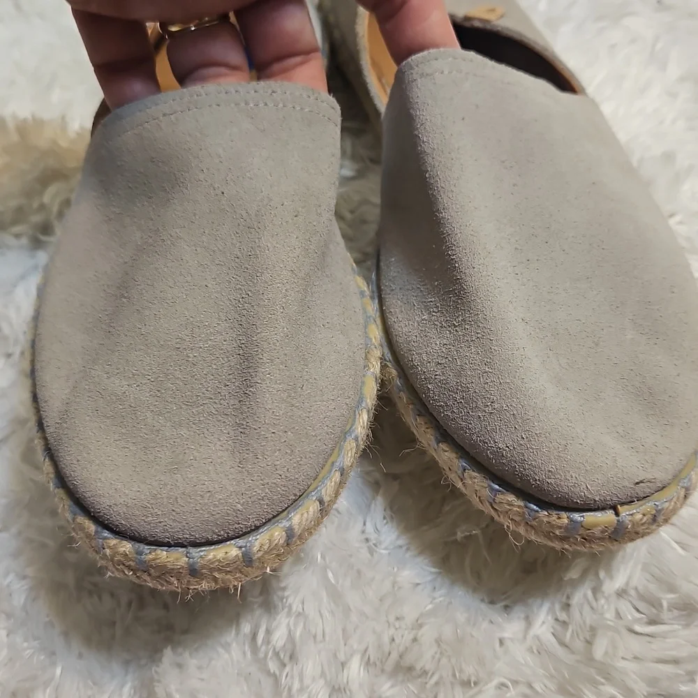 VERBENAS Espadrille Flats Suede Leather Slip On‎ Loafers Casual Shoes, Eu 41